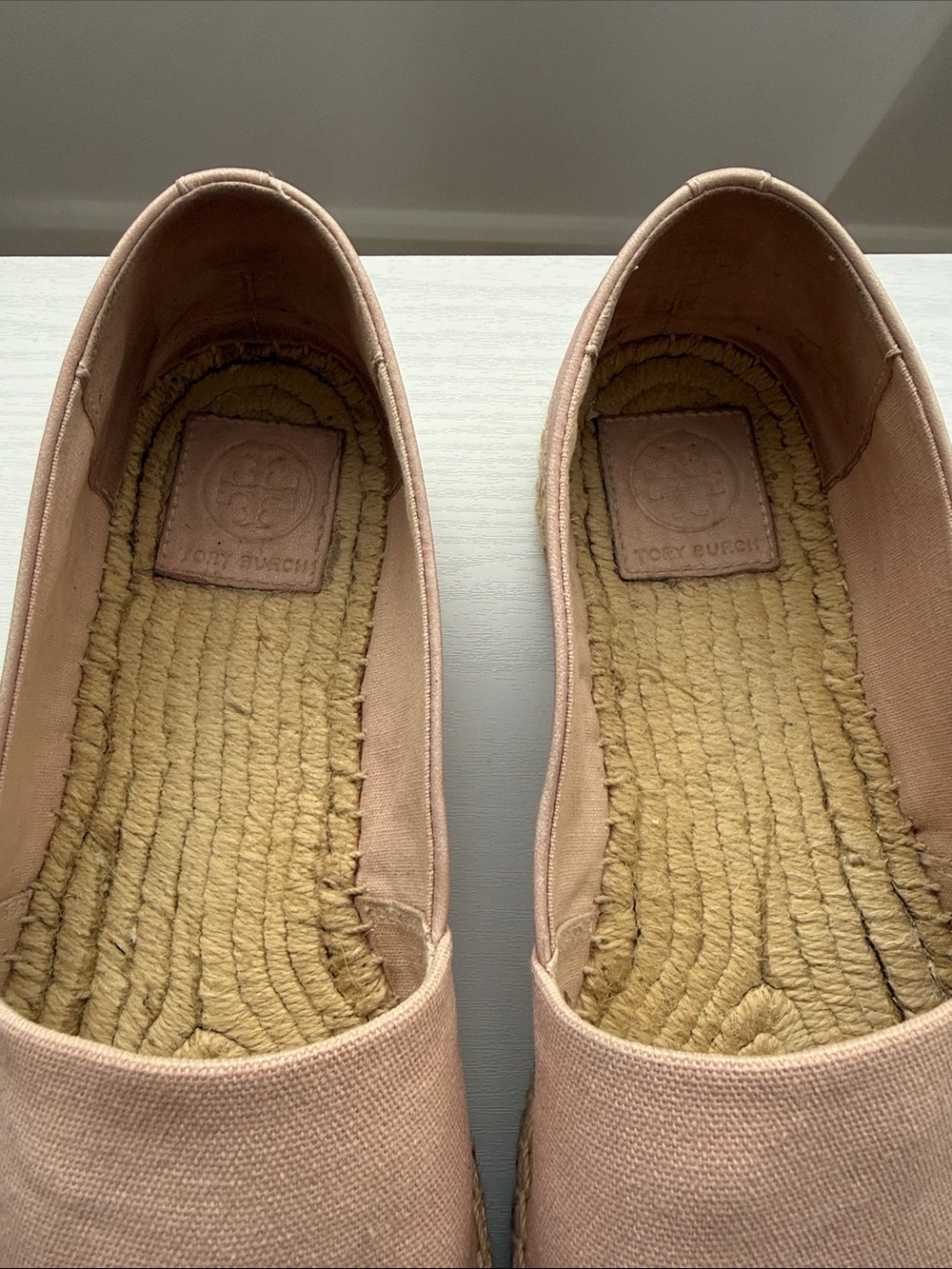 Tory Burch Blush Pink Espadrille Slip-On Flats - Picture 2 of 6